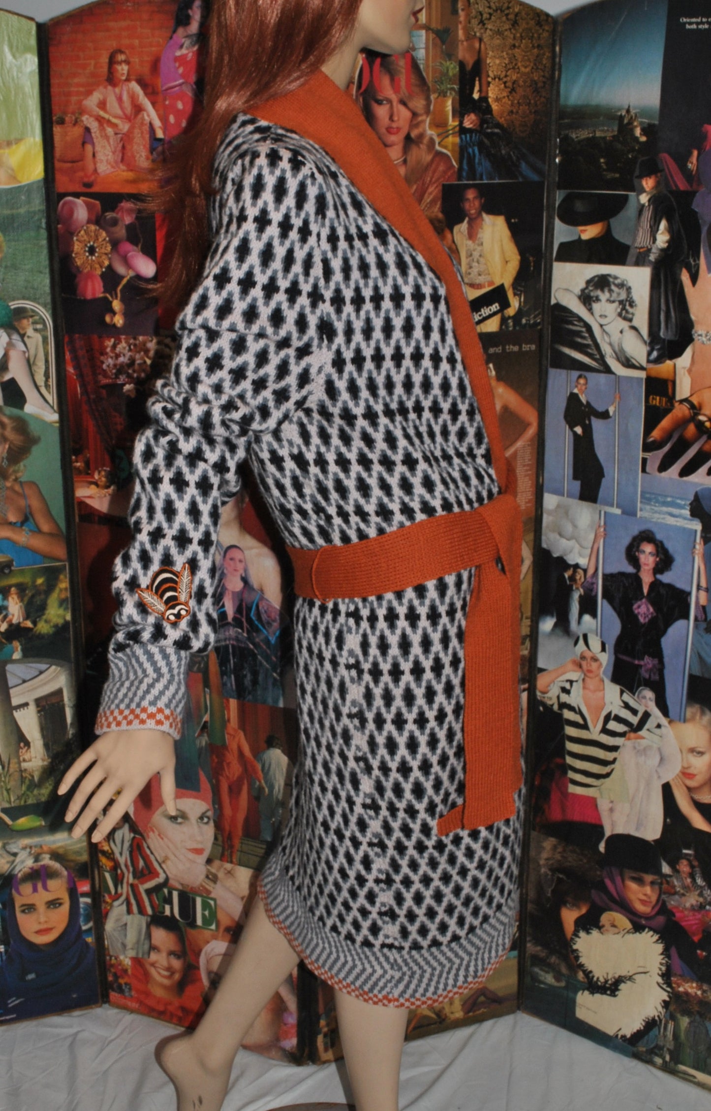 Unlabelled Bill Gibb cardigan knit by Mildred Boulton
