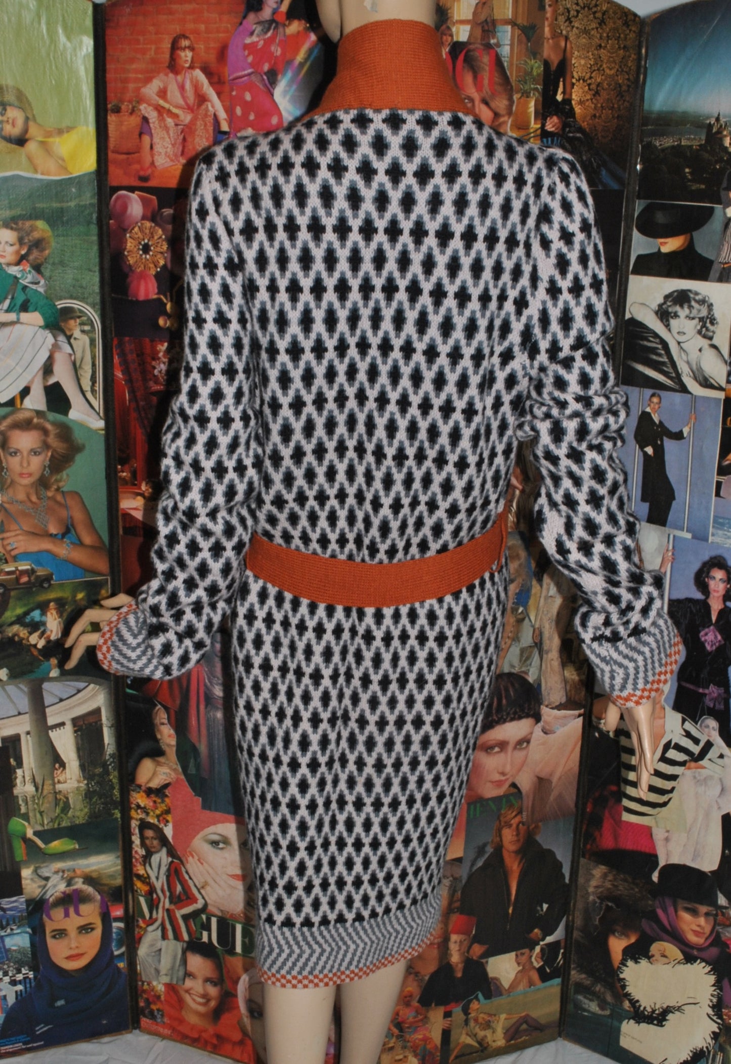 Unlabelled Bill Gibb cardigan knit by Mildred Boulton
