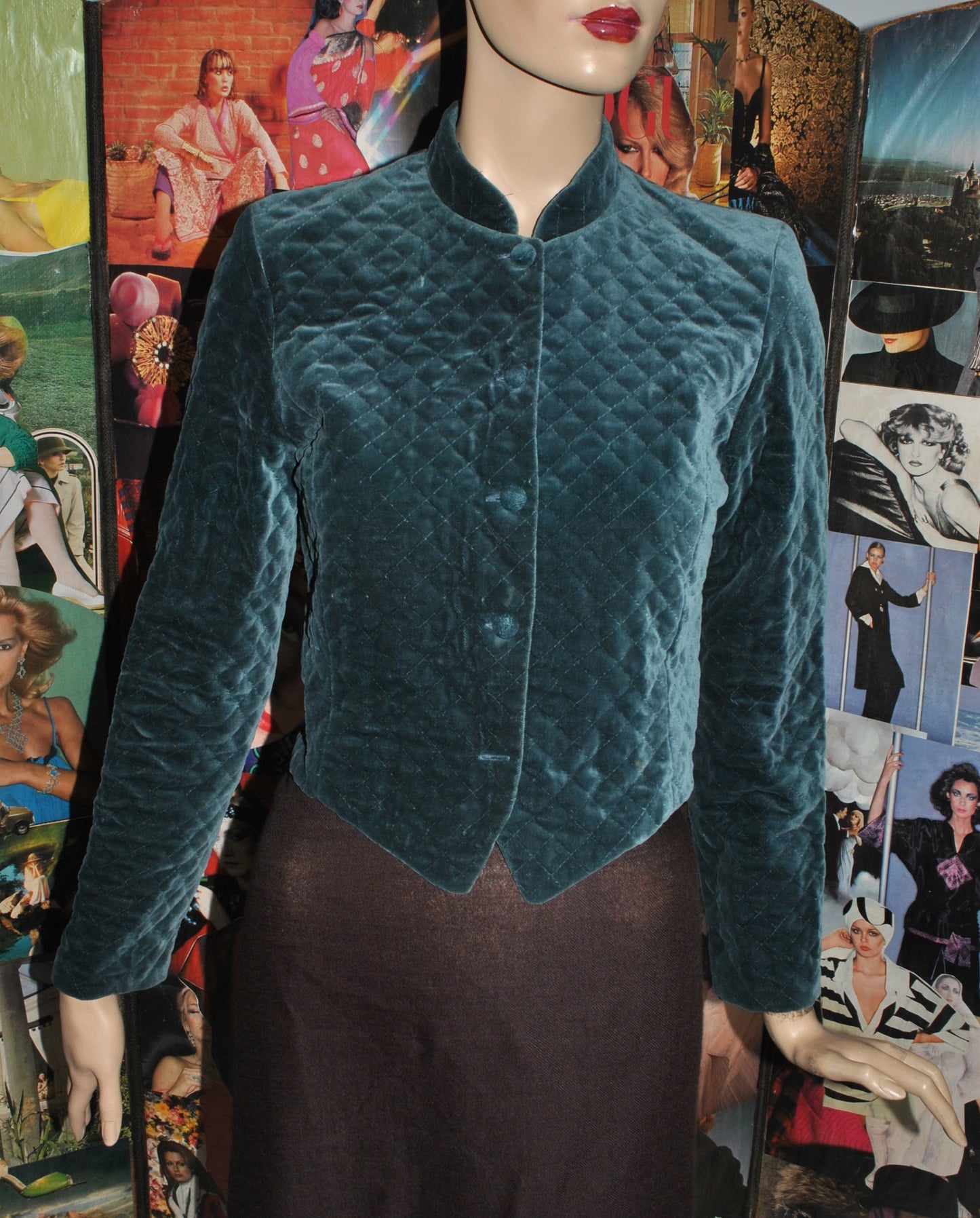 Quilted Velvet Jacket by Laura Ashley