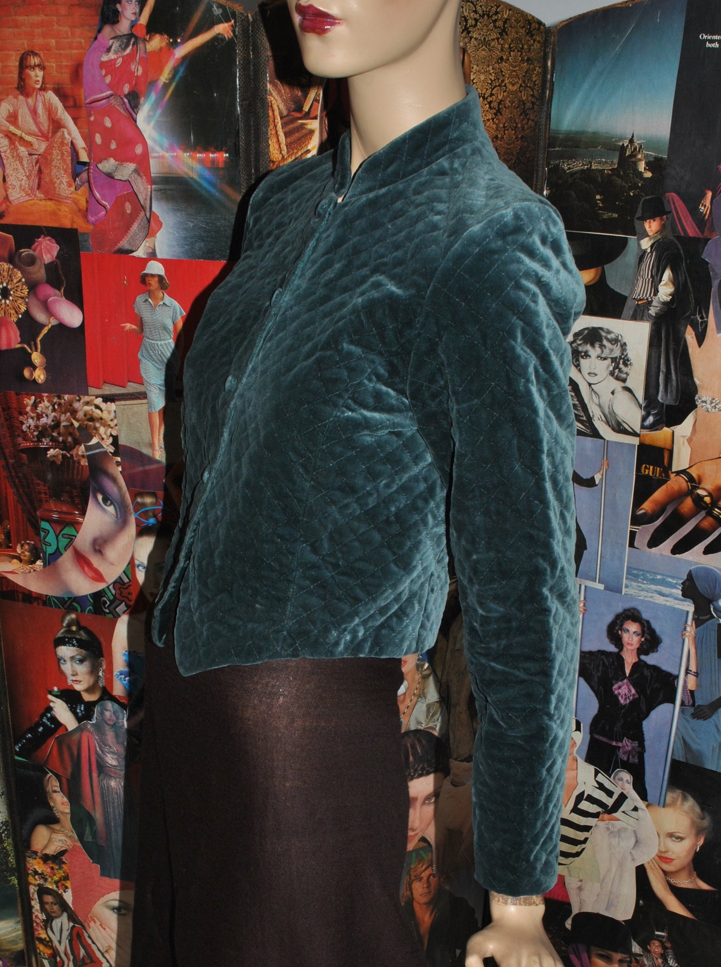 Quilted Velvet Jacket by Laura Ashley