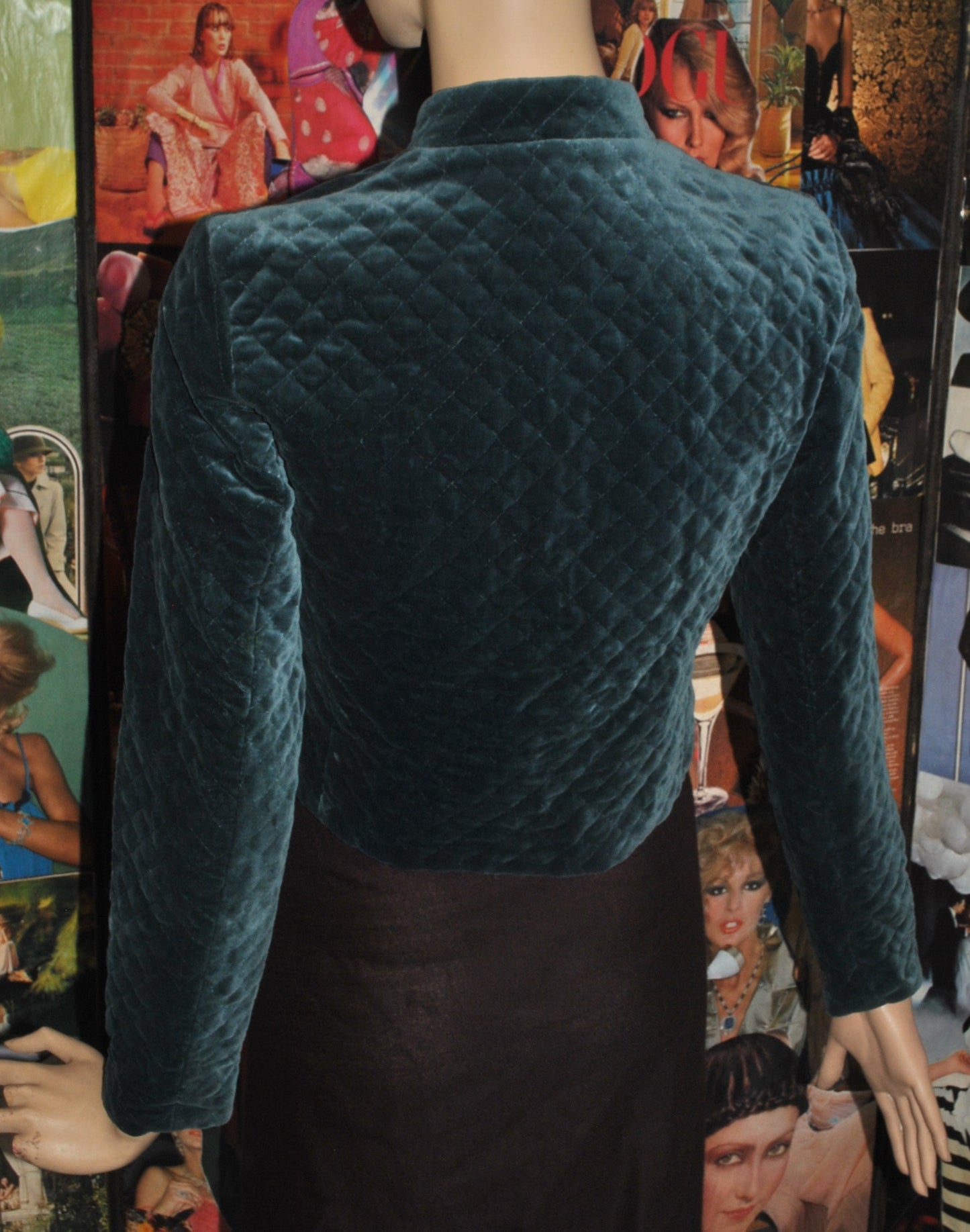 Quilted Velvet Jacket by Laura Ashley