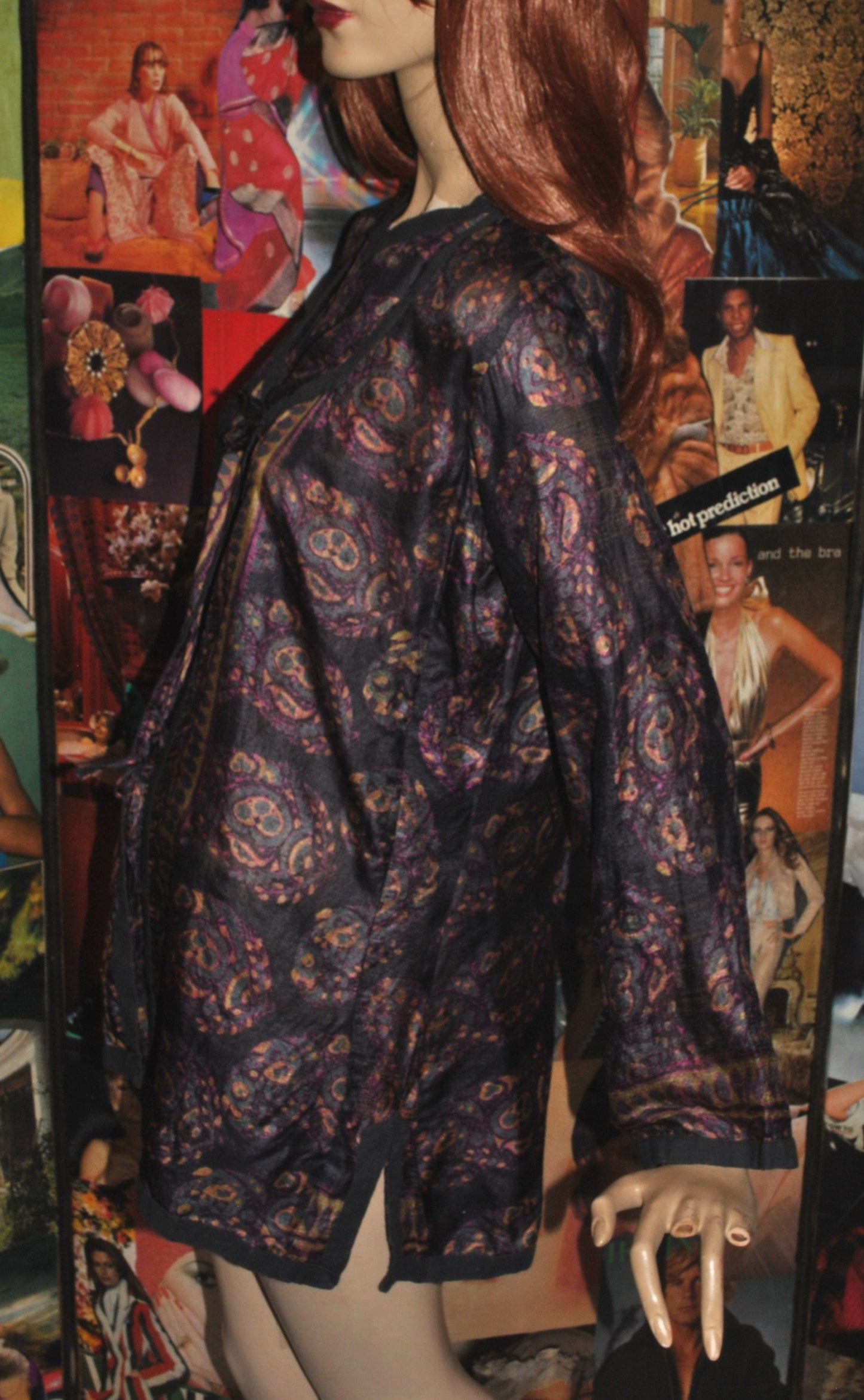 Unlabelled Indian Printed Silk Blouse