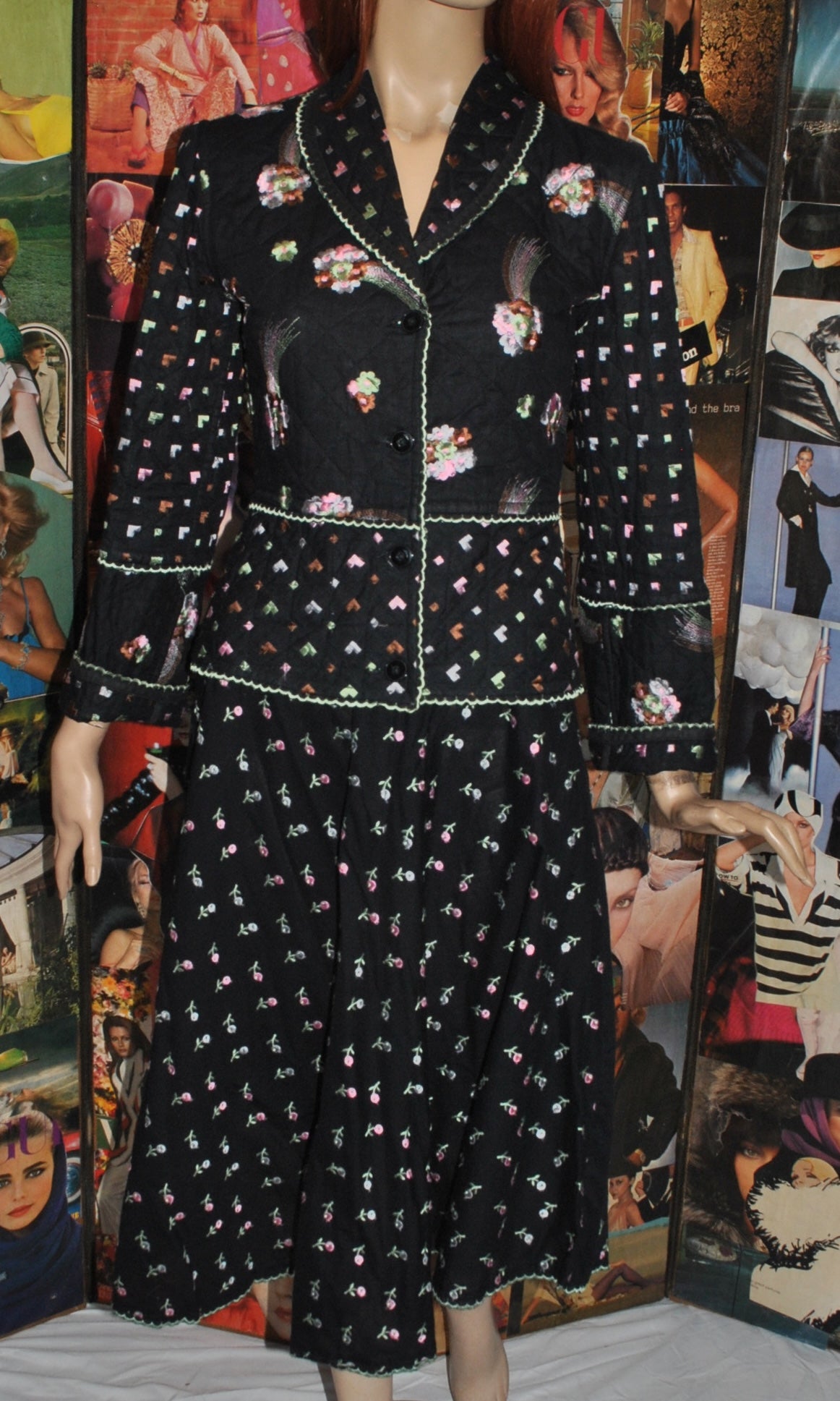 Janice Wainwright Embroidered and Quilted Jacket and Coordinated Skirts