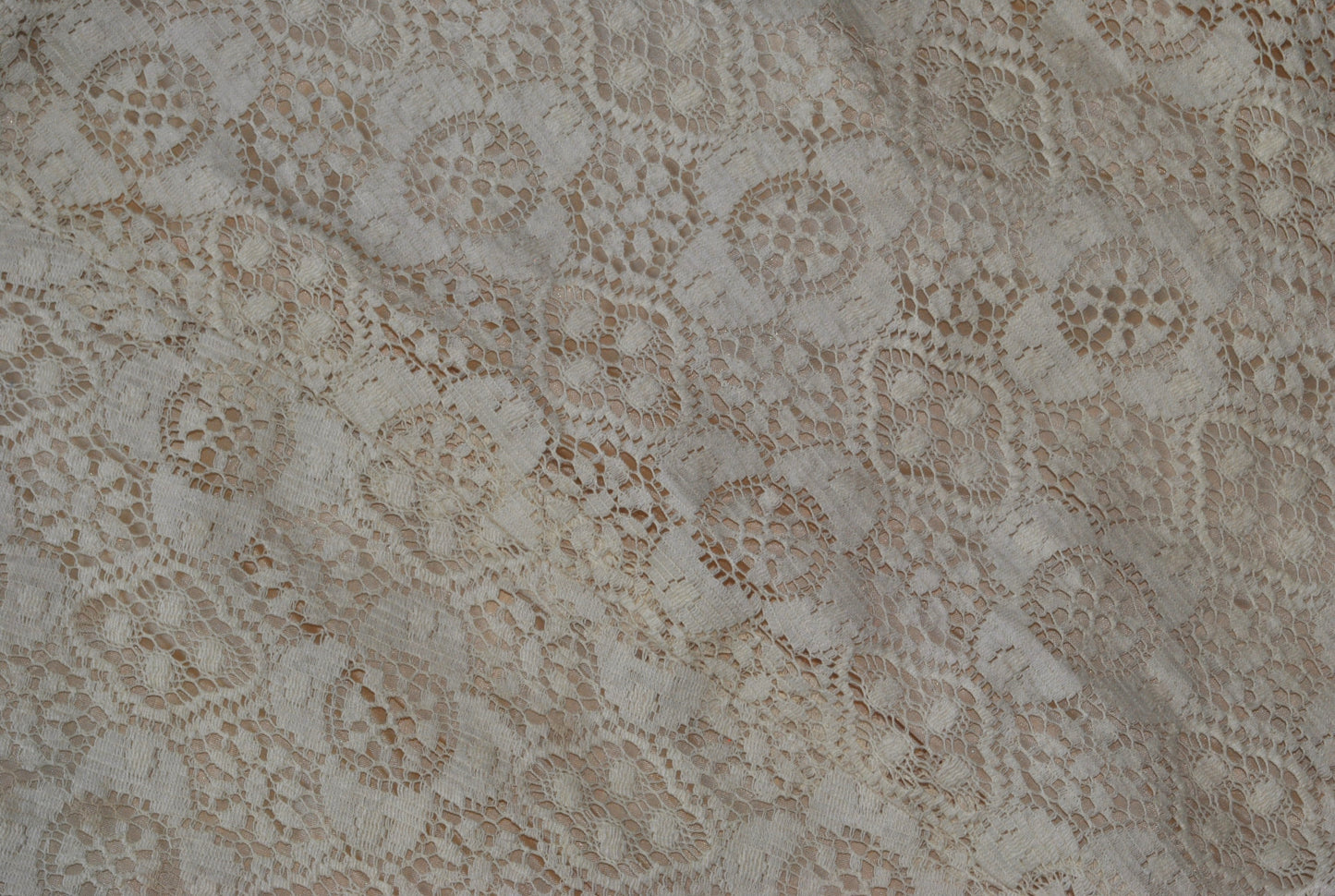 Cream Cotton Lace Empire Dress from Sherman of London