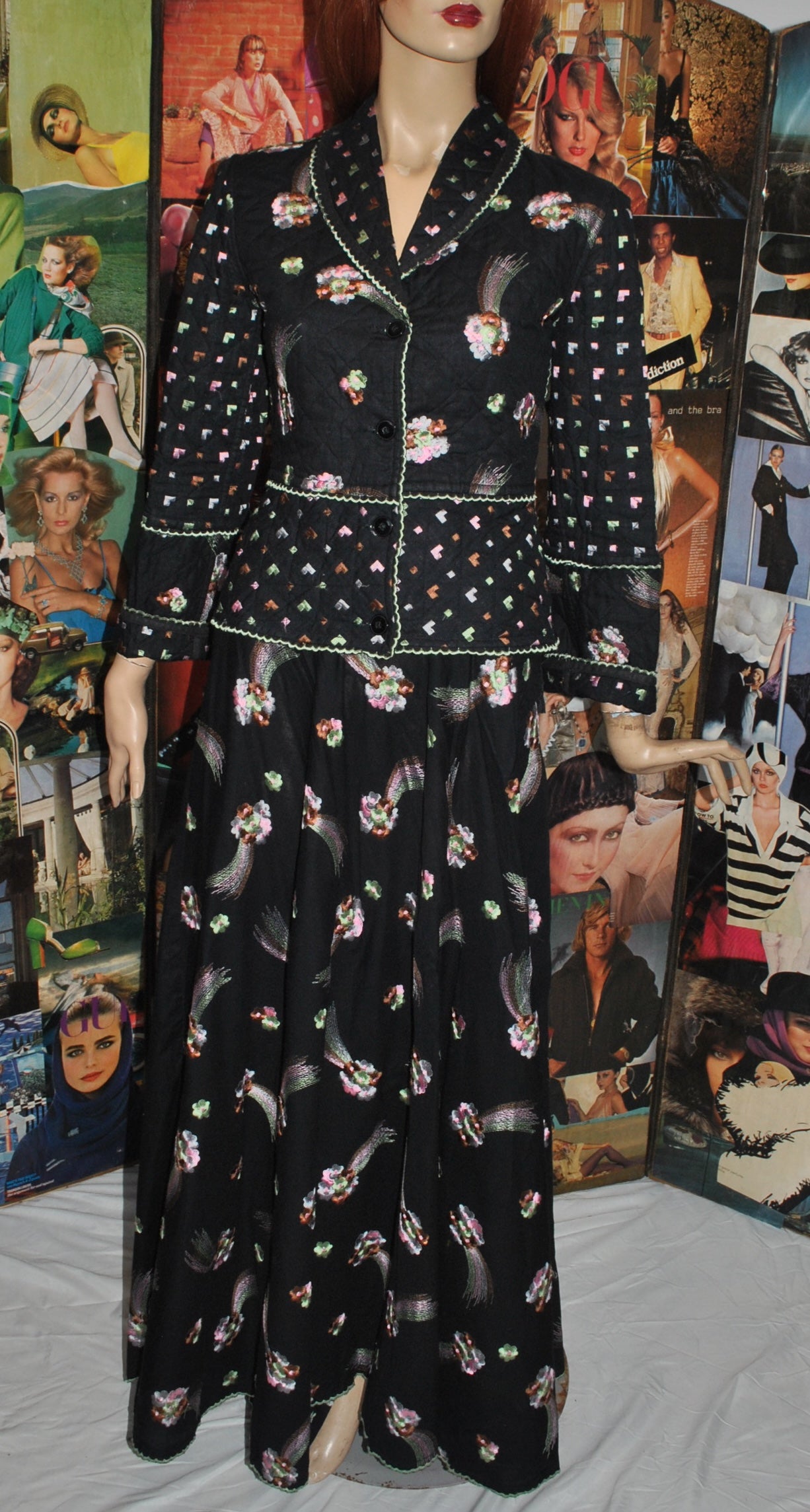 Janice Wainwright Embroidered and Quilted Jacket and Coordinated Skirts