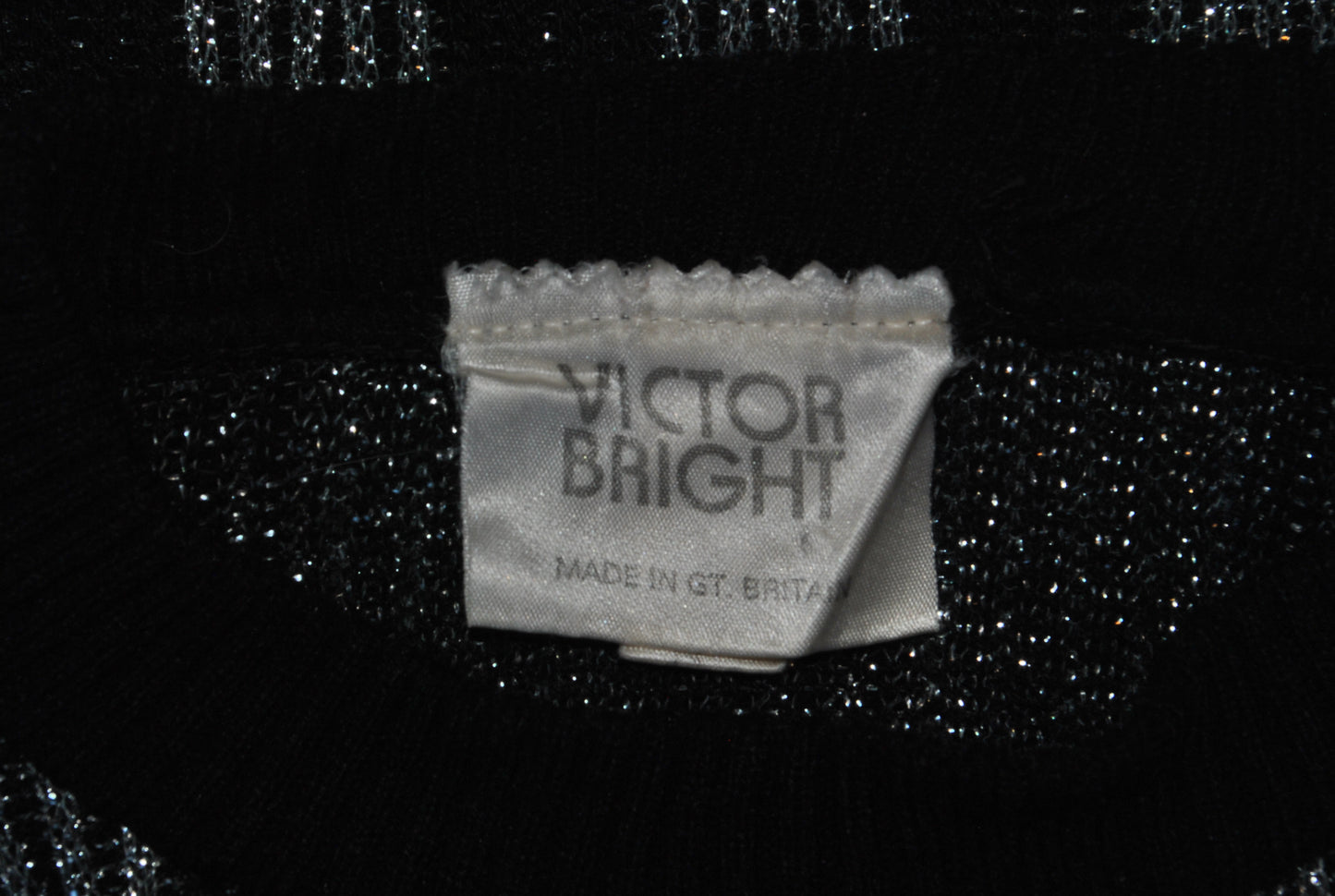 Black and Silver Lurex Knit Set