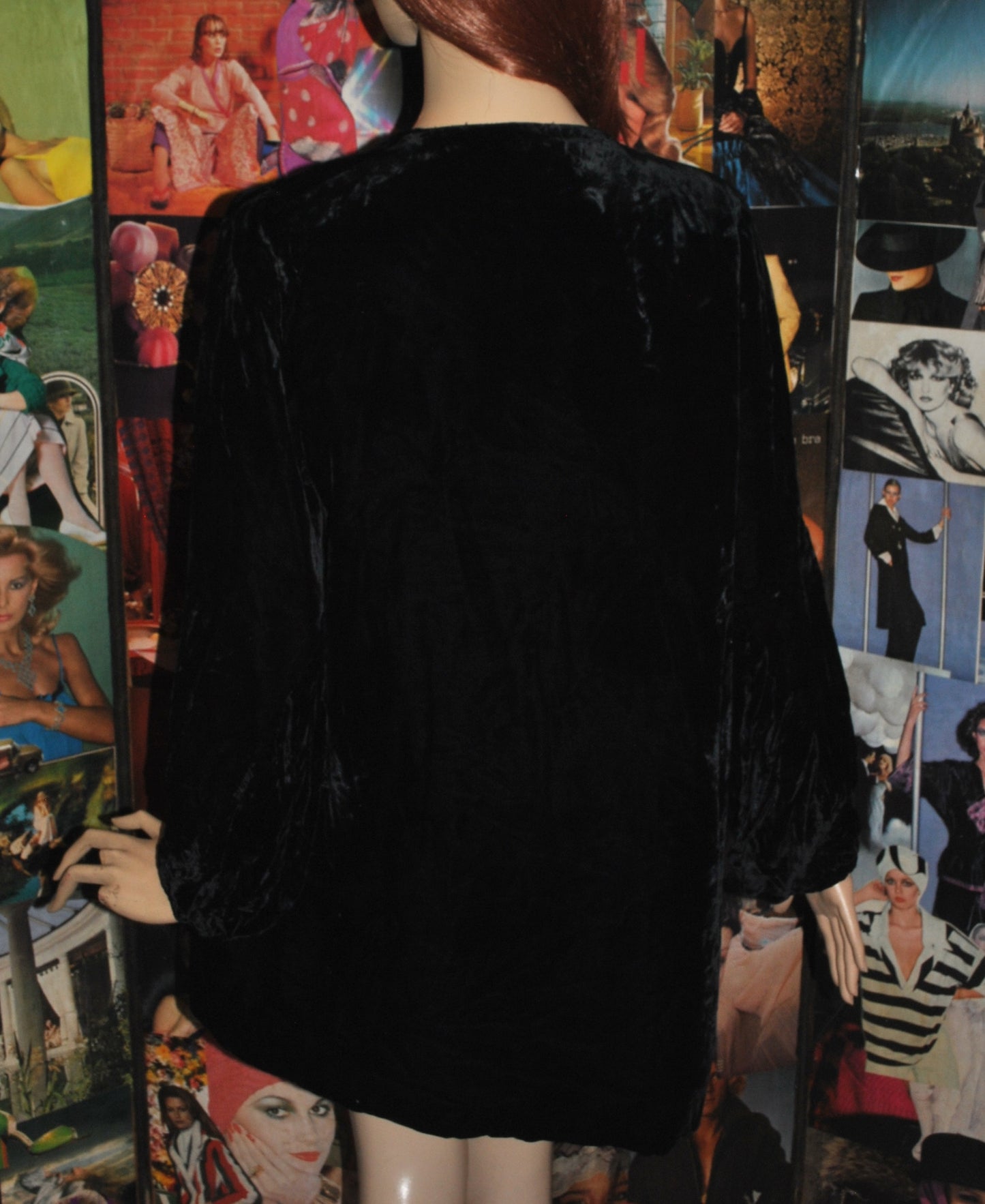 1920s Black Velvet Evening Jacket