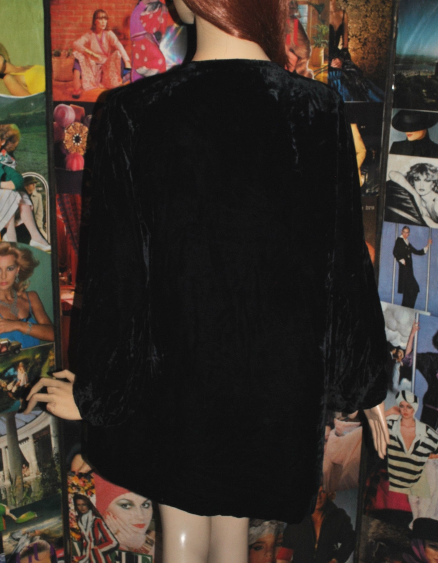 1920s Black Velvet Evening Jacket