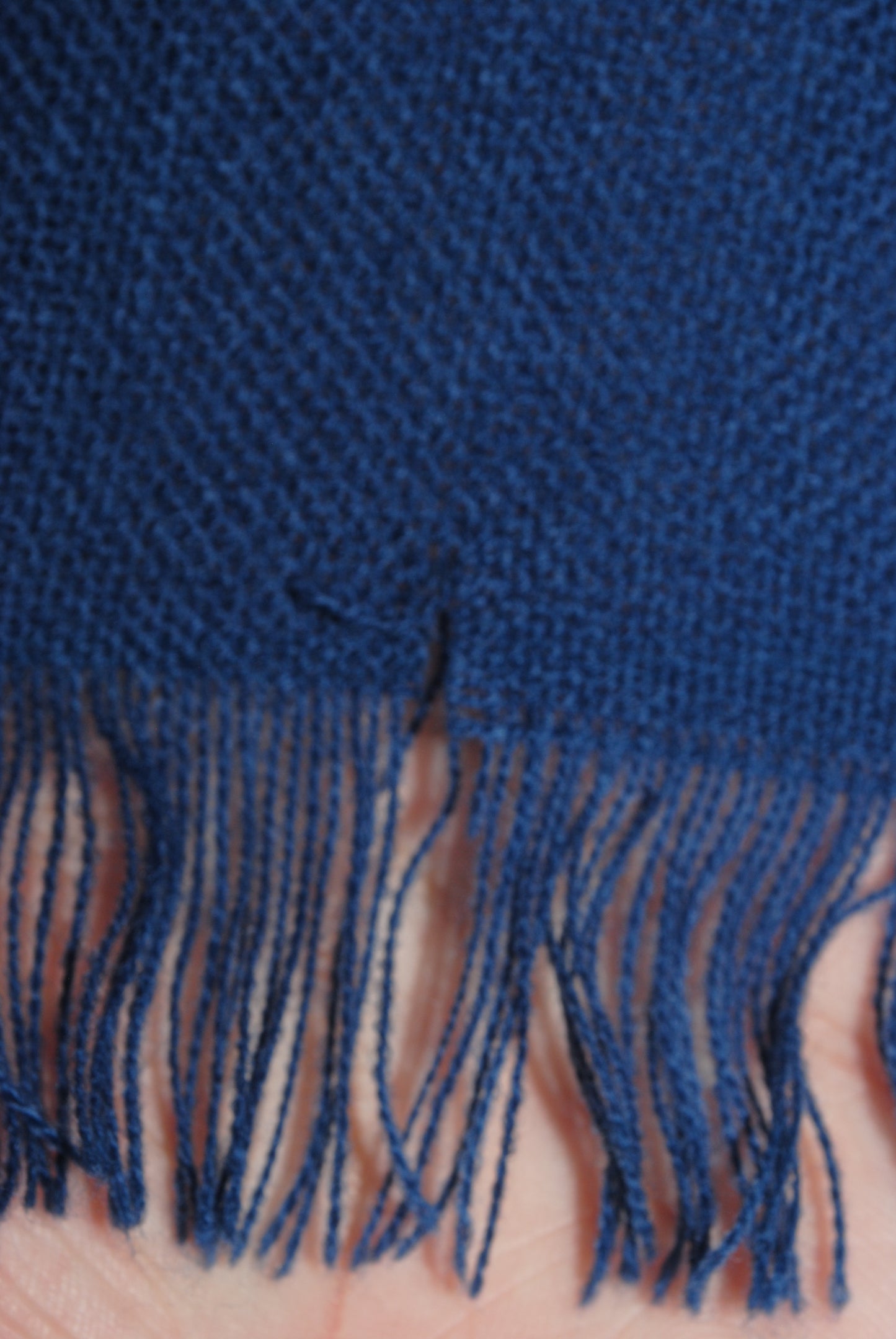 Navy Blue Wool Scarf from Mary Quant