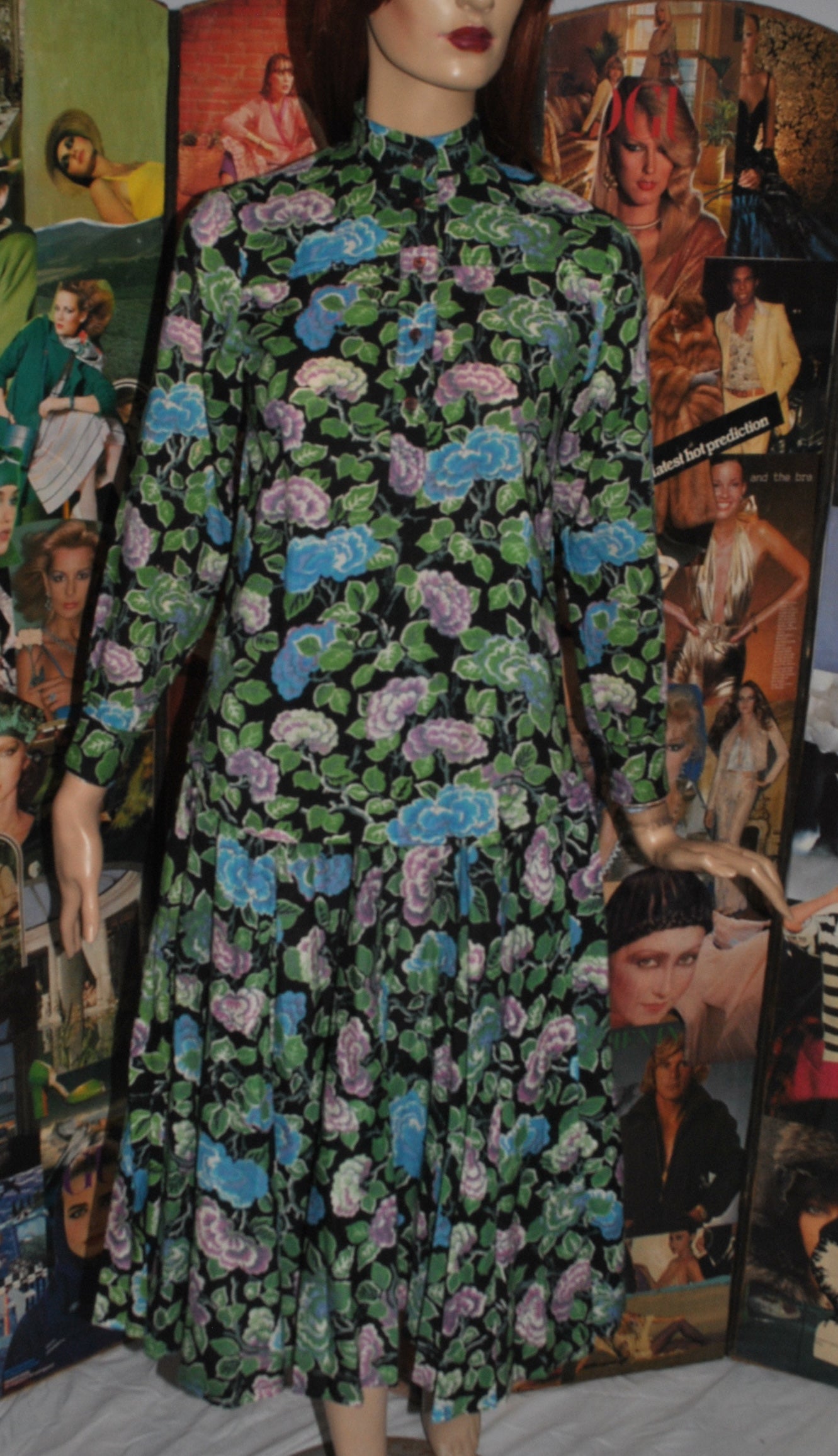Green Floral Wool set from Juliet Dunn
