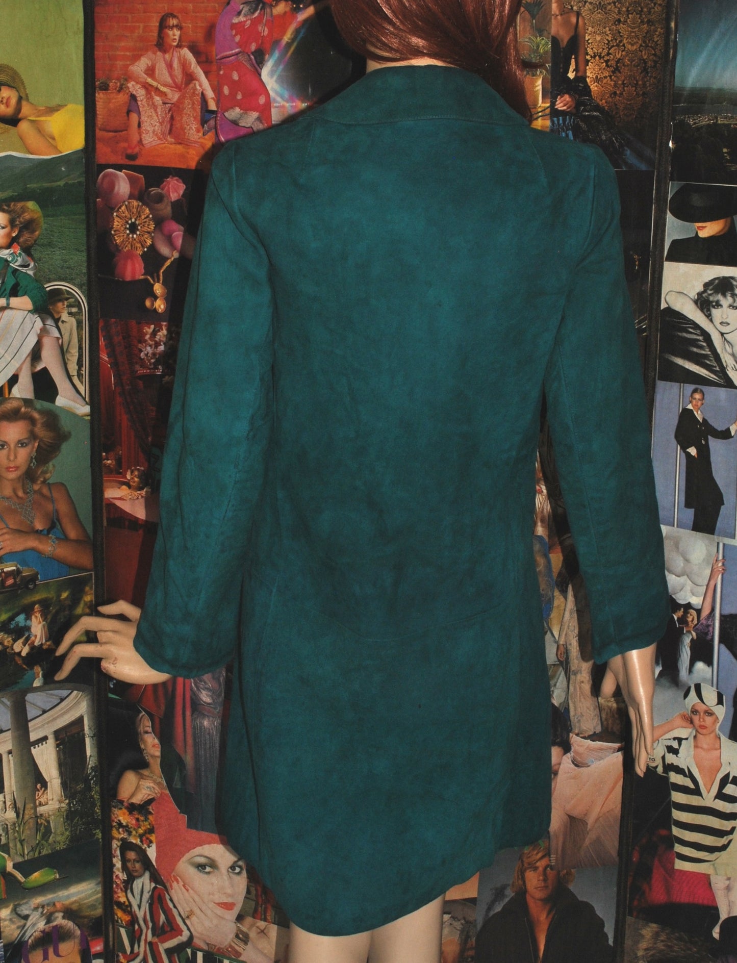 Teal Suede Coat
