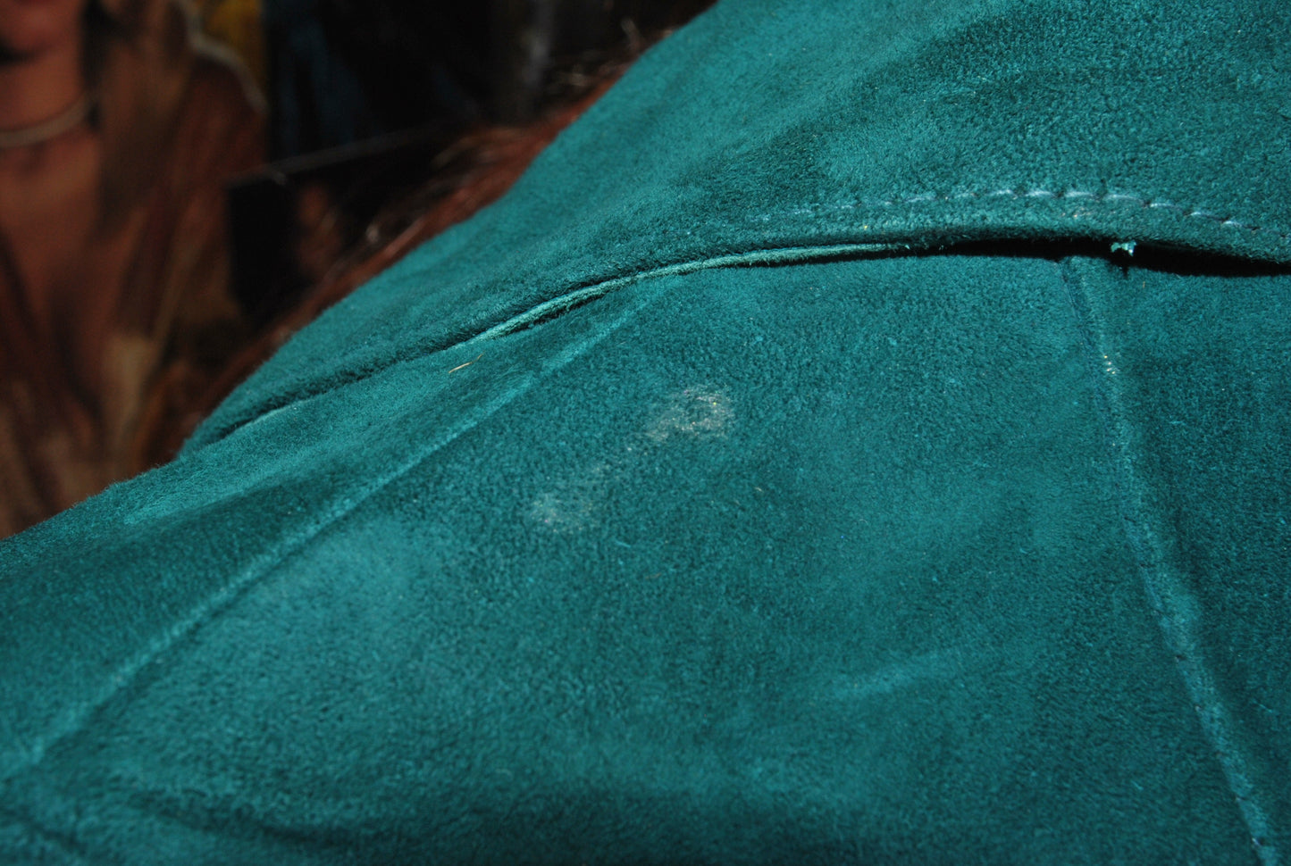 Teal Suede Coat