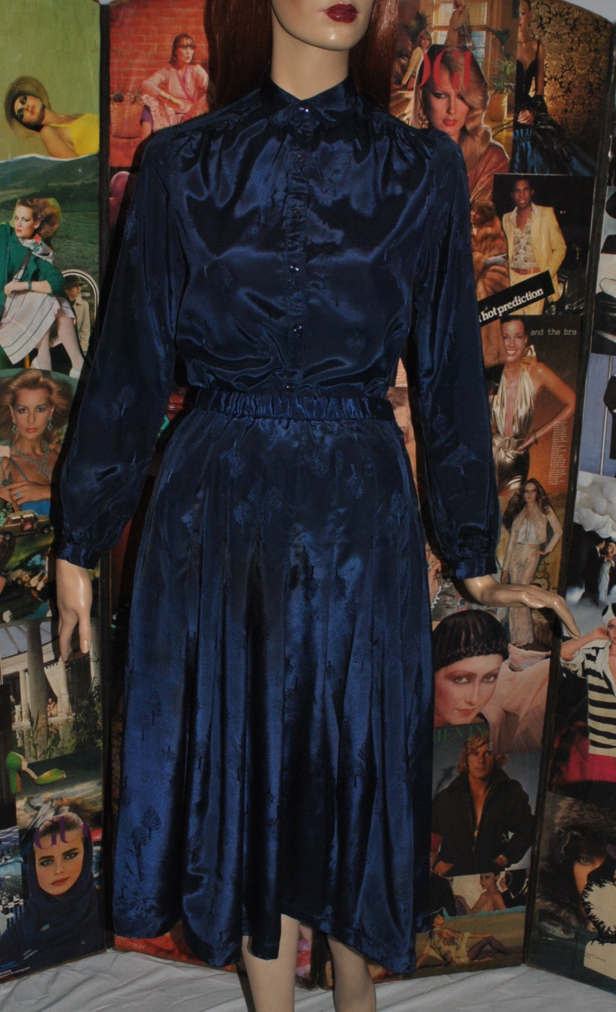 Tree Motif Blouse and Skirt from Jersey Masters