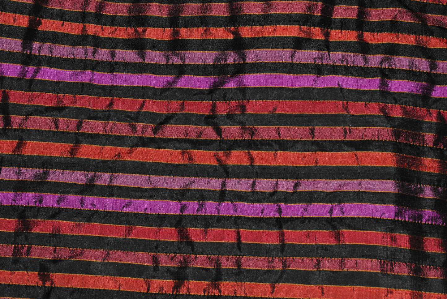 Treacy Lowe Silk Set of Black, Red and Striped Thai silk