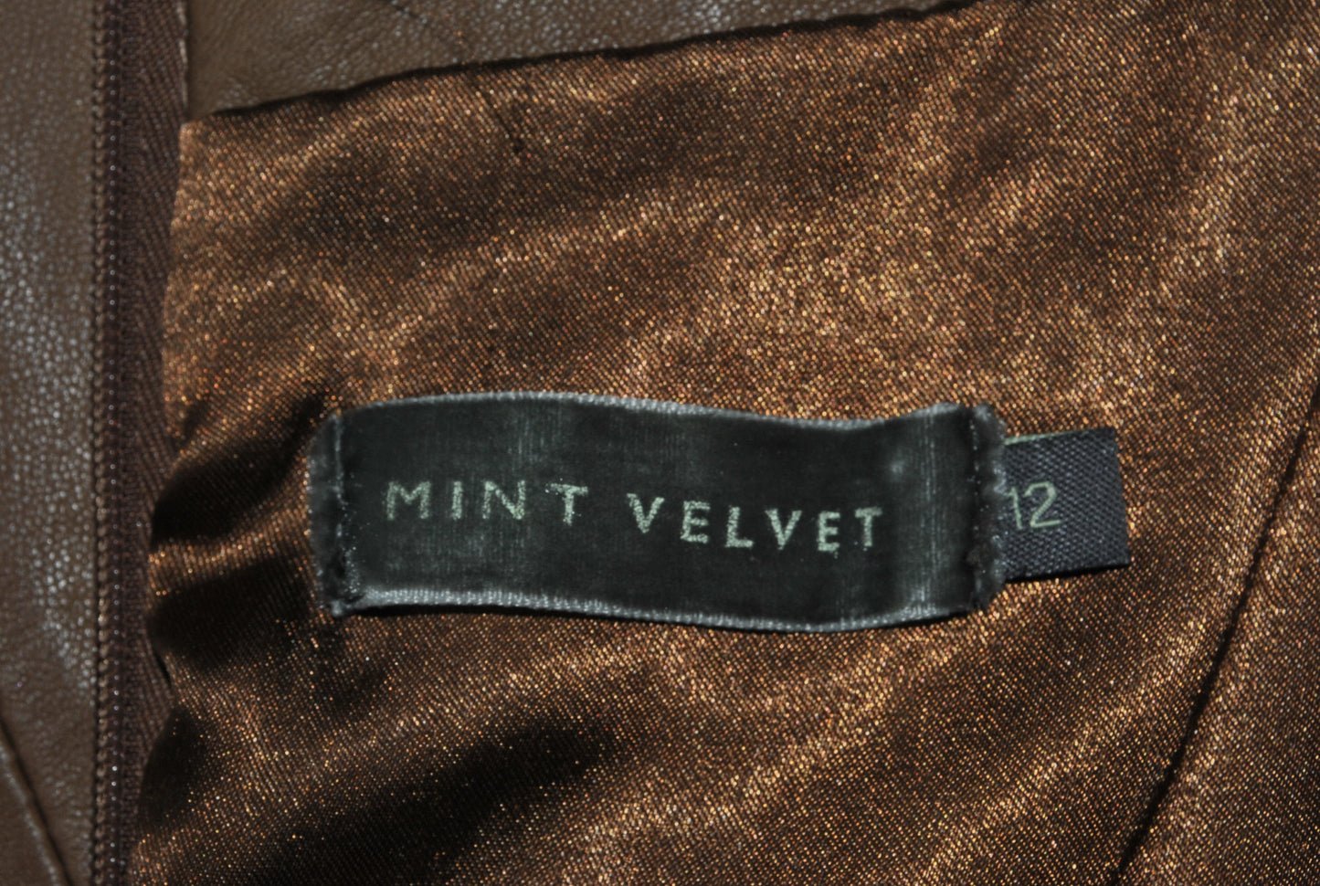 Leather Mini Dress from Mint Velvet
