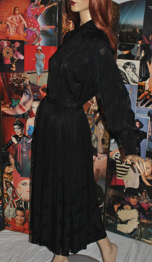 Black Jacquard Set from Bill Gibb