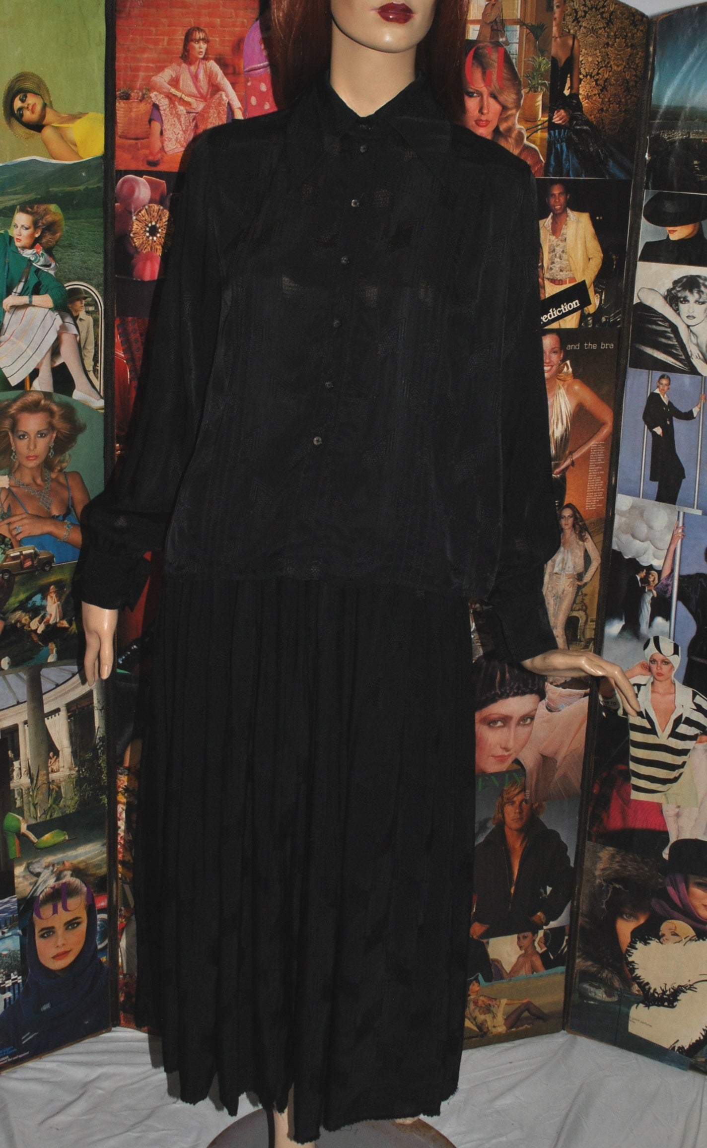 Black Jacquard Set from Bill Gibb