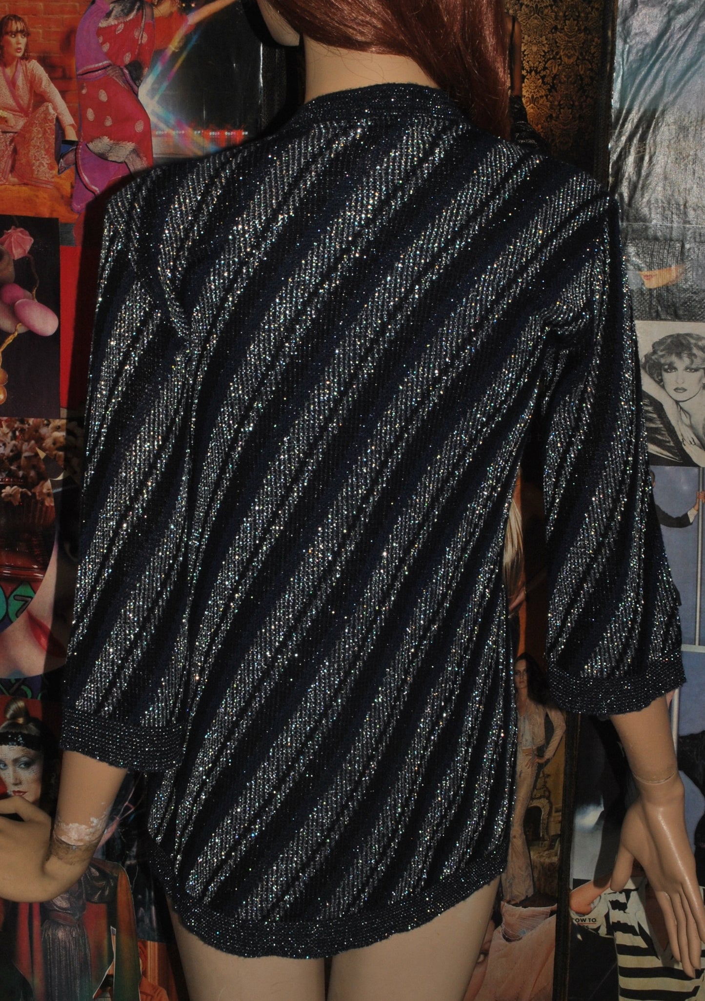 Lurex Striped Cardigan and Shell from Miss Straven
