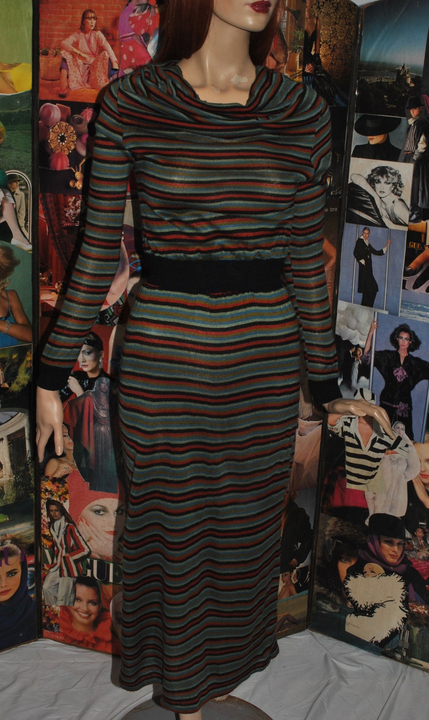 Striped knit maxi dress from Richard Shops