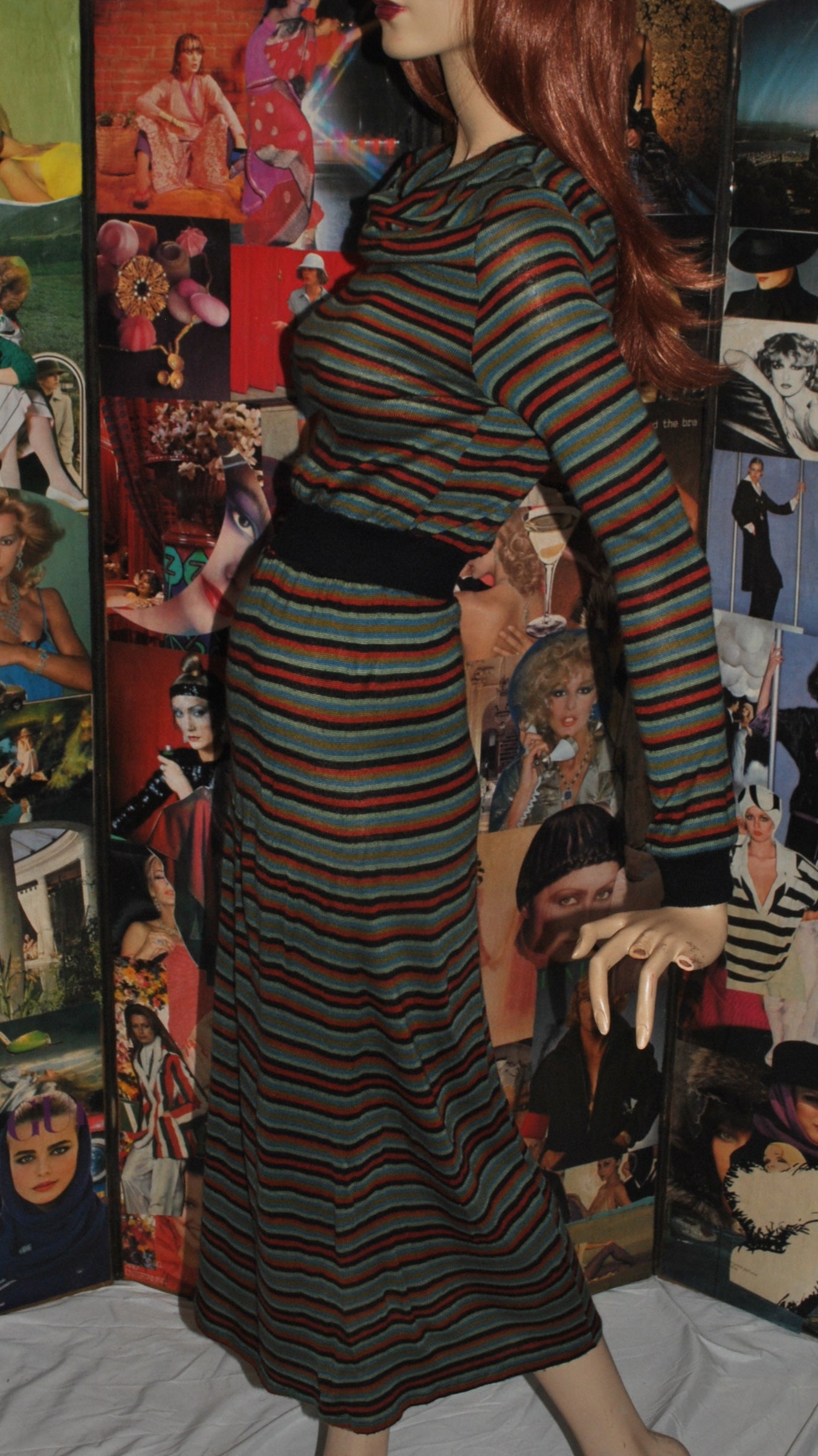 Striped knit maxi dress from Richard Shops